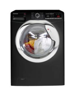 Hoover Dynamic Next Dxoa49C3B 9Kg Load 1400 Spin Washing Machine - Black/Chrome